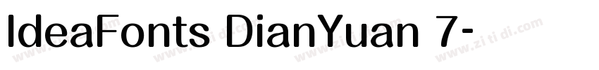 IdeaFonts DianYuan 7字体转换